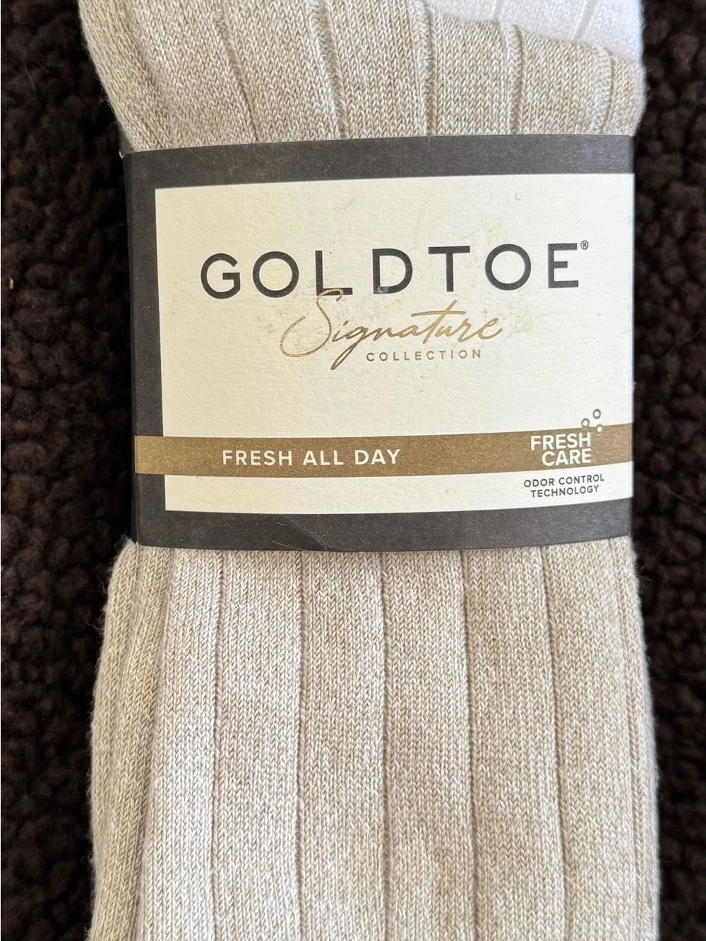 NWT GOLDTOE Socks Men’s Formal Dress Socks - Crew - 3 Pairs - Size 6-12.5. Bin 9